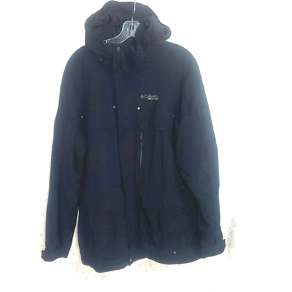 Columbia black field gear lined outdoor coat size large - Picture 1 of 9